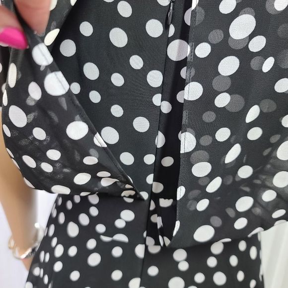 Chico's Flowy Garden Party Dress Size 6 - Picture 12 of 15